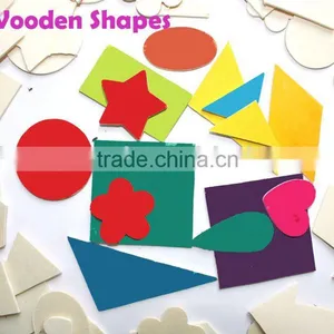 Wooden Natural and Colored Craft Shapes thumbnail-1