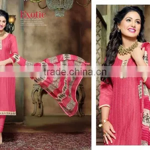 CHANDERI COTTON SALWAR KAMEEZ thumbnail-5