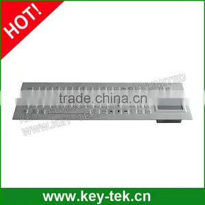 81 Keys Vandal Proof Compact Format IP65 Short Stroke 0.45mm Stainless Steel Keyboard thumbnail-1