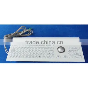 All-in-one Panel Mount Industrial Membrane Trackball Keyboard thumbnail-3