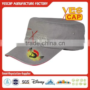 100%cotton OEM Custom Army Cap/flat Top Army Hat thumbnail-1