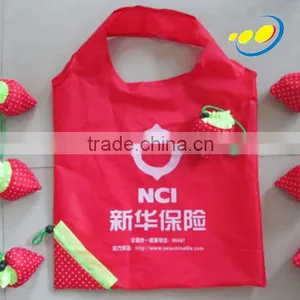 Colorful Foldable Nylon Shopping Bag Strawberry Bag thumbnail-6
