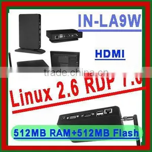 2012 New Arrival Linux 2.6 RDP 7.0 Dual Core HDMI XRDP Thin Client With Linux With Wifi Mini pc With Linux thumbnail-1