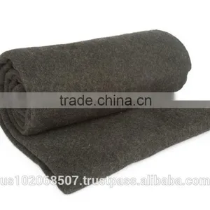 KEMP USA GREY BLANKET 80% WOOL thumbnail-1