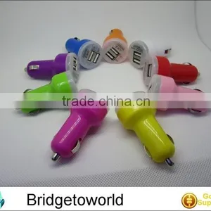 2 in 1 Car Charger for Mobile Phone Dual Usb Car Charger 2usb Car Charger thumbnail-3