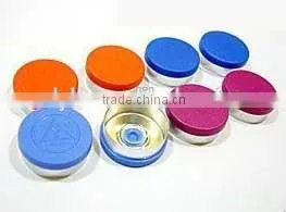 Plastic and Aluminum Cap With Logo for 10ml Tubular Glass Vial thumbnail-1