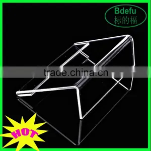 Horizontal Slanted L-Shape Acrylic Sign Holder/Slanted Sign Holders thumbnail-1