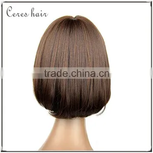 Wholesale High Temperature Fiber Synthetic Wig With Bangs Top Quality Futra Fiber Bob Wig thumbnail-6