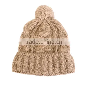 Custom Knit Beanies With Woven Label Slouch Beanie Hat Crocheted Hat Wholesale for Women Quality Choice thumbnail-2