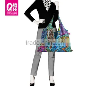 Nylon Make Up Bag Nylon Beach Bag With Zipper Pocket thumbnail-4