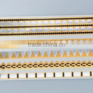 Adhesive Body Jewelry Golden Tattoo Sticker thumbnail-3