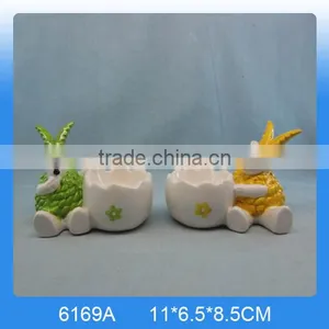 Unique Design Decorative Egg Stands With Ceramic Sheep Figurine thumbnail-3