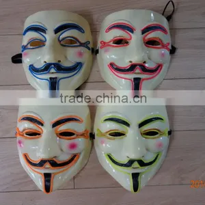 EL Wire V For Vendetta Mask / V for Vendetta el Wire Mask / Vendetta el Wire Mask thumbnail-4