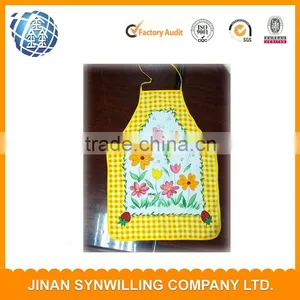 100% Cotton Apron Yellow 3D Printed Aprons Kitchen Cooking Home BBQ Apron Party thumbnail-2