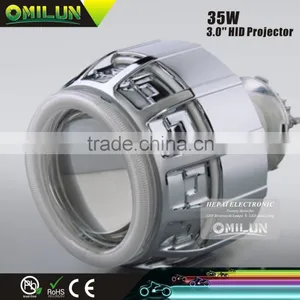 3 Inch bi Xenon HID Projector Lens With Double Angel Halo Ring thumbnail-2