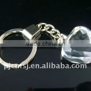 Heart Shape Crystal Keychain With Personalized Logo for Company Customers Gifts .blank Crystal Keychain thumbnail-2