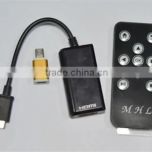 MHL Micro USB to HDMIHDTV Adapter + Remote Control For Samsung Cabletolink Top Quality thumbnail-5