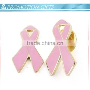 Custom Metal Aids Cancer Ribbon Badge thumbnail-1