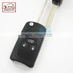 High Quatity Chrysler Remote Flip Key Shell 3 Button Car Key Chrysler Romote Key Shell thumbnail-1