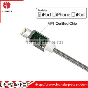Wholesale 3.3 Feet 2 in 1 MFI Certified 8pin USB Cable thumbnail-4