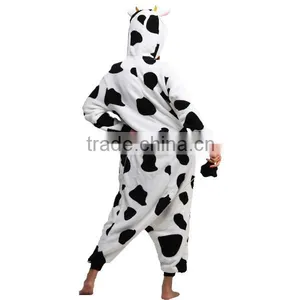 New Friendly Cow Adult Animal Full Body Pajamas Party Costume thumbnail-2