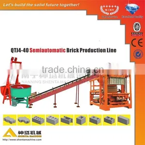 Low Price Semi-automatic Cement Burning-free Brick Machine thumbnail-1