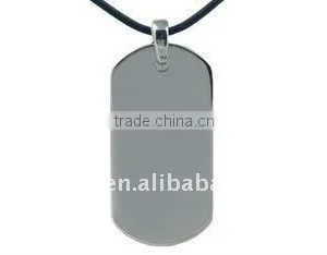 Fashion Design Blank Dog Tag Necklace,titanium Necklace thumbnail-1