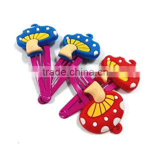 Mushroom Shape Cheap Cartoon Design Custom Clear Bobby Pins thumbnail-1
