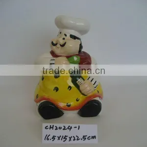 Hand Painted Ceramic Sugar Jar thumbnail-1