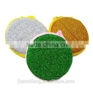 JML1335/Kitchen New Products Gold Round Sponge Scrubber With Hign Quality thumbnail-1