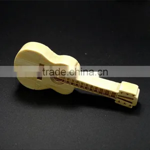 Bamboo Wooden Guitar Usb Flash Drive Guitar Shaped Usb thumbnail-1