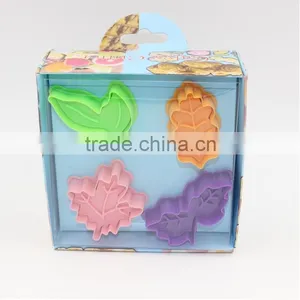 Spring Press Cookie Cutter Type Biscuit Mold Suit With Leave Shape Serious thumbnail-1
