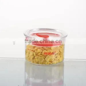2016 Hot Sale High Quality Glass Airless Food Candy Jar With Sealing Lid thumbnail-2