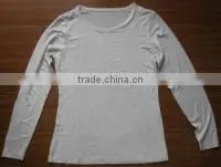 Long Sleeve Shirt Crew Neck Timeless Piece Blend Black and White T-SM83 thumbnail-3