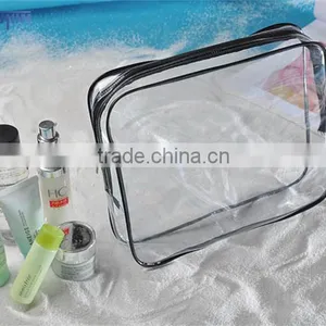 Clear Rectangle Pvc Zipper Waterproof Travel Bag Set thumbnail-5