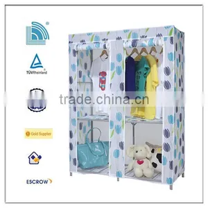 Non-woven Folding Portable Wardrobe/almirah Design /closet/cabinet/bedroom Wardrobes thumbnail-1