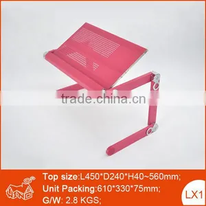 Aluminum Portable Folding 360 Degree Adjustable Laptop Stand thumbnail-1