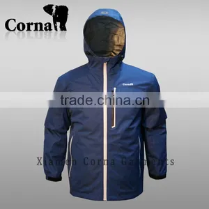 3 Layer Polyester Fabric Lightweight Mens Trekking Jacket thumbnail-1