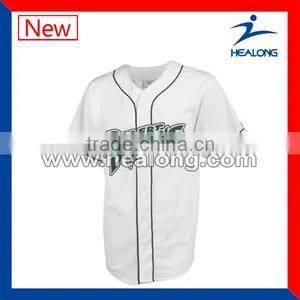 Cross Chest Logo Sublimated 100% Polyester Softball Jersey thumbnail-1
