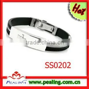 316L Stainless Steel the Silicone Bracelet thumbnail-1