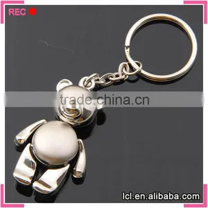 Bear Shaped Keychain, Metal Car Keychain for Girls thumbnail-2