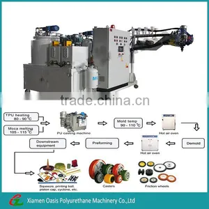 Medium Temperature Polyurethane PU Foam Elastomer Casting Machine thumbnail-1