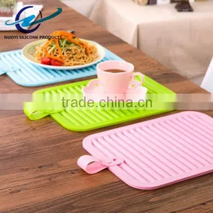 Non Slip Flexible Durable Heat Resistant Silicone Pot Holder Silicone Hot Pad thumbnail-5