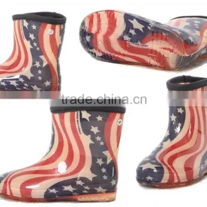 New Fashion Transparent Boots Cheap Kids Clear Pvc Rain Boots thumbnail-4
