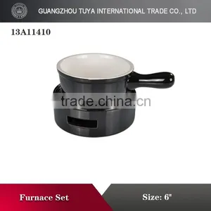 2015 Hot Sale Unique Ceramic Cheese Fondue Set thumbnail-5