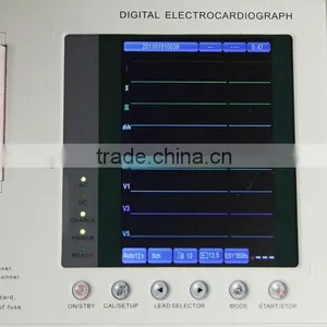 2016 CE Hospital Clinic Medical Device Use 7-inch Color Three-channel Electrocardiograph ECG Machine EKG Machine Portable thumbnail-4
