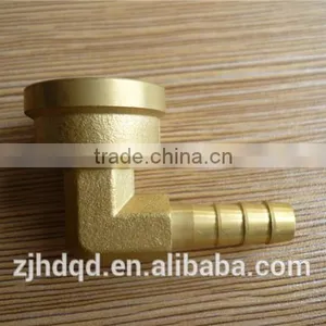 1/2'' X6/8'/10/12mm Brass Elbow Hose Barb Fitting thumbnail-2