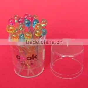Reusable Plastic Fruit Toothpick With Container thumbnail-1