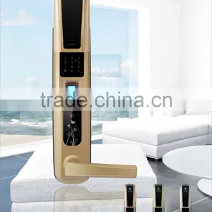 Rw-8000H Smart Card Digital Hotel Door Handle Locks/electronic Panel Door Lock Hotel Smart Lock thumbnail-1