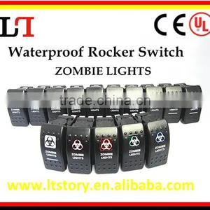 Motorcycle LED Light Waterproof Rocker Switch Printed thumbnail-1
